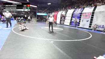 100 Class 2 lbs Cons. Round 1 - Adilyn Hoelzle, Ozark vs Julia Mattison, Lafayette (Wildwood)