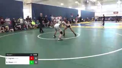 132 lbs Round 1 - Cam Ingram, Front Royal W.C. vs Brandon Olsen, West Michigan Rogue