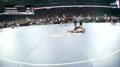 D2-215 lbs Champ. Round 1 - Juan Acosta, Lowell HS vs James Mahon, Goodrich HS