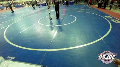 52 lbs Round Of 32 - Easton Houck, Norman Grappling Club vs Oakes Benton, Team Conquer Wrestling