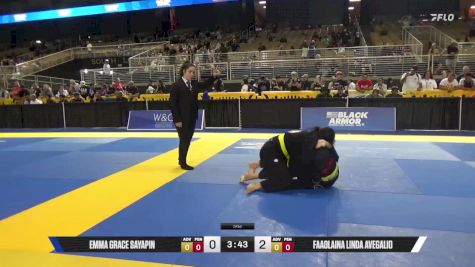 Faaolaina Linda Avegalio vs Emma Grace Sayapin 2025 Pan Kids Jiu-Jitsu IBJJF Championship