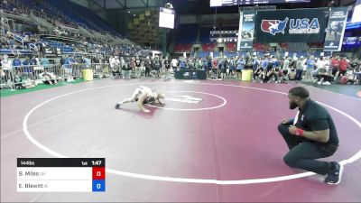 144 lbs Rnd Of 128 - Brayden Miles, OH vs Elijah Blewitt, IA