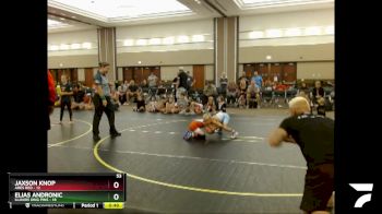 53 lbs Quarterfinals (8 Team) - Jaxson Knop, Ares Red vs Elias Andronic, Illinois King Pins