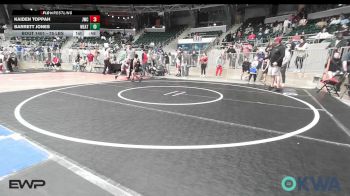75 lbs Round Of 16 - Kaiden Toppah, Jay Wrestling Club vs Barrett Jones, Weatherford Youth Wrestling