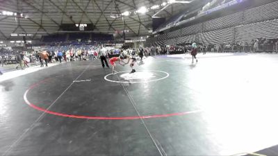 97 lbs Cons. Round 4 - Ryder Martin, South West Washington Wrestling Club vs Kaden Harding, Team Aggression Wrestling Club