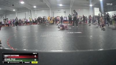 55 lbs Champ. Round 1 - Ryker Polk, Great Bridge Wrestling Club vs Brett D`Ettore, C2X