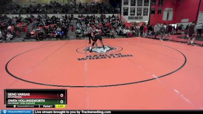 157 lbs Cons. Round 3 - Geno Vargas, BOLINGBROOK vs Owen Hollingsworth, Machesney Park (HARLEM)