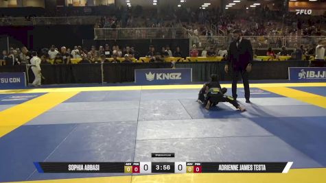 Adrienne James Testa vs Sophia Abbasi 2025 Pan Kids Jiu-Jitsu IBJJF Championship