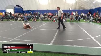 84 lbs Round 9 (10 Team) - Dominic DiFilippo, CP Elite vs Hayden Weiss, Bandits
