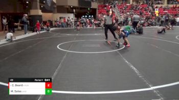 43 lbs Cons. Round 4 - Charly Beard, Kansas Young Guns Wrestling Cl vs Matthew Salas, U-Town Hammers Wrestling