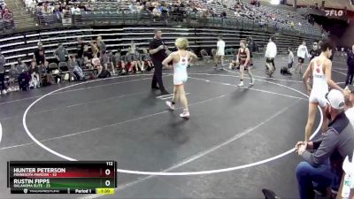 112 lbs Finals (8 Team) - Rustin Fipps, Oklahoma Elite vs Hunter Peterson, Minnesota Maroon