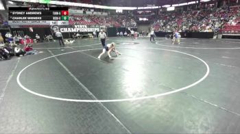 Girls 145 lbs Cons. Round 2 - Sydney Andrews, Turner-Girls vs Charlee Wieneke, Beaver Dam-Girls