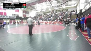 120 lbs 1st Place Match - Sophia Garcia, Orange Lutheran vs Genesis Chavez, Citrus Valley
