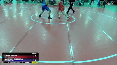 250 lbs Quarterfinals (8 Team) - Kasen Hardy, New York Gold vs Nicholas Balbuena, California