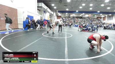 215 lbs Champ. Round 1 - Luis Lara, Corona Senior vs Grady Lawson, El Dorado HS (Placentia)