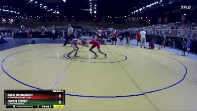 87 lbs Round 4 - Owen Covey, Claw Wrestling vs Jack Bennardo, Alpha Wrestling Club