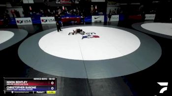 58-63 lbs Semifinal - Nixon Bentley, Driller Wrestling Club vs Christopher Barone, World Team Training Center