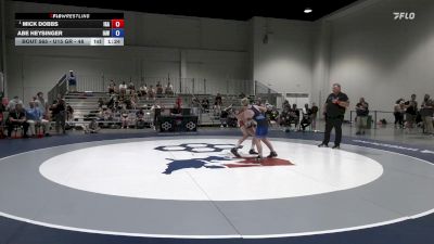 U15 GR - 48 lbs Cons. Semis - Mick Dobbs, Interior Grappling Academy vs Abe Heysinger, Immortal Athletics WC