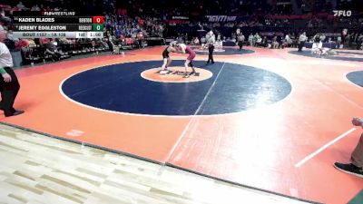 1A 138 lbs Cons. Round 1 - Kaden Blades, Benton vs Jeremy Eggleston, Braidwood (Reed-Custer)