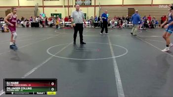 105-110 lbs Cons. Round 2 - DJ Mabie, Skyline Middle School vs Dillinger Collins, Machine Shed