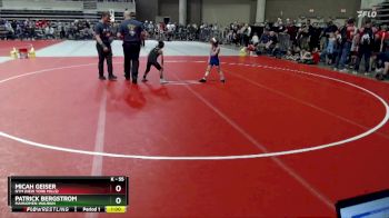 55 lbs Cons. Round 2 - Patrick Bergstrom, Mahnomen-Waubun vs Micah Geiser, NYM (New York Mills)
