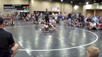 95 lbs Round 5 (6 Team) - Braylon Butts, NC National Team Gold vs Christian Wolfey, Alabama Elite Blue