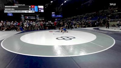 94 lbs Cons. Sub-rd Of 16 - Brison Romero, CO vs Brodie Hill, CO