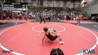 61 lbs Consolation - Wesley Garza, Sperry Wrestling Club vs Kaysen Peters, Collinsville Cardinal Youth Wrestling