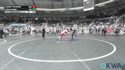 110 lbs Semifinal - Garrett Holderby, Fort Gibson Youth Wrestling vs Josiah Daniel, Bartlesville Wrestling Club