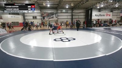 70 kg Cons. Sub-rd Of 16 - Ayden Garver, Beaver Dam Wrestling Regional Training Center vs August Hibler, Wildcat Wrestling Club