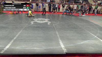 100_B lbs Consi Of 16 #1 - Gage Dillon, Greensburg Salem vs Brayden Darr, Waynesburg Central