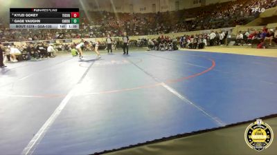 G5A-135 lbs Semifinal - Gage Vaughn, Caddo-Girls vs Kylei Gokey, Tecumseh-Girls