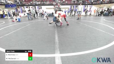 83 lbs Semifinal - Deagen Martinez, Davis Wrestling Club vs Mason McDaniel, Chickasha Youth Wrestling