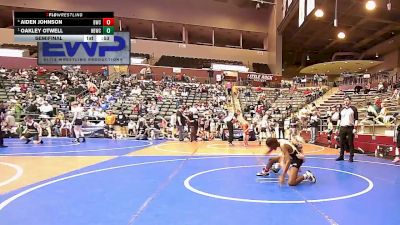 85 lbs Semifinal - Oakley Otwell, Honey Badger Wrestling Club vs Aiden Johnson, Bentonville Wrestling Club