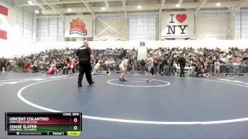 130 lbs Cons. Semi - Chase Slater, Cobleskill CR Dawgs vs Vincent Colantino, Eden Wrestling Club