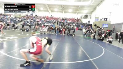 120 lbs Champ. Round 3 - Blake Wilson, Cedar Valley vs Nicholas Wees, Roy