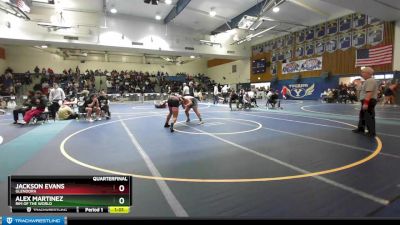 190 lbs Quarterfinal - Jackson Evans, Glendora vs Alex Martinez, Rim Of The World