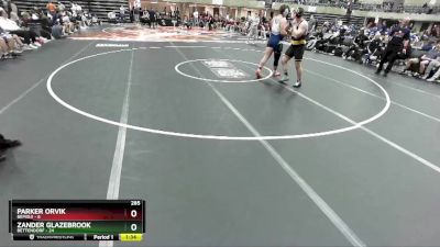 285 lbs Round 2 (4 Team) - Parker Orvik, Bemidji vs Zander Glazebrook, Bettendorf