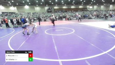 95 lbs Semifinal - Jaxon Mccune, Gold Rush Wrestling vs Waycen Gillette, 208 Spartans