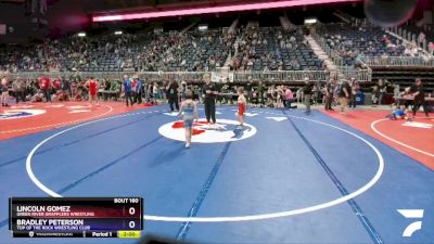 70 lbs Quarterfinal - Lincoln Gomez, Green River Grapplers Wrestling vs Bradley Peterson, Top Of The Rock Wrestling Club