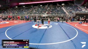 70 lbs Quarterfinal - Lincoln Gomez, Green River Grapplers Wrestling vs Bradley Peterson, Top Of The Rock Wrestling Club