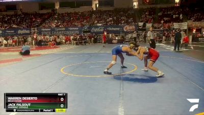 D 2 144 lbs Champ. Round 1 - Warren Desierto, Belle Chasse vs Jack Falgout, Vandebilt Catholic