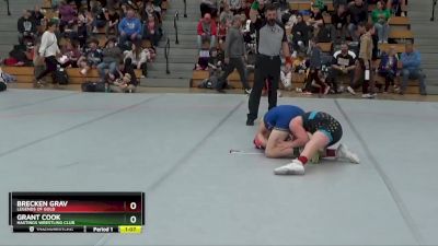 110 lbs Semifinal - Brecken Grav, Legends Of Gold vs Grant Cook, Hastings Wrestling Club