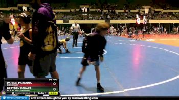 90 lbs Cons. Round 3 - Brayden DeHart, Hickory Wrestling Club vs Patson Mckenna, Chesapeake