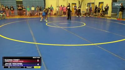 102 lbs Round 2 - Illeana Toney, Kansas City Training Center vs Jaycee Wiscombe, Trailhands Wrestling Club