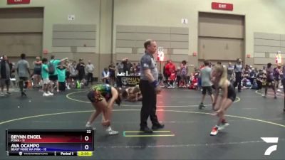 86 lbs Cross Bracket (8 Team) - Brynn Engel, POWA vs Ava Ocampo, Beast Mode WA Pink