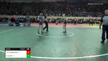 4A-113 lbs Cons. Semi - Colby Longanacre, Chickasha vs Kaizyn Kraft, Bridge Creek