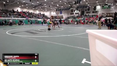 150 lbs Round 3 - Gregory Smith, Lawrence Central vs De`ante Echols, Indianapolis Crispus Attucks