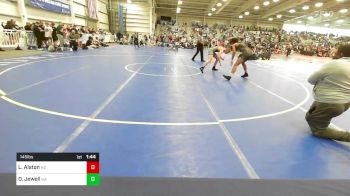 145 lbs Quarterfinal - Lorenzo Alston, NC vs David Jewell, GA