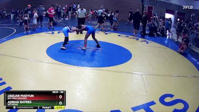 90 lbs Quarterfinal - Jaguar Madyun, Bay Area Dragons vs Adrian Batres, Dethrone